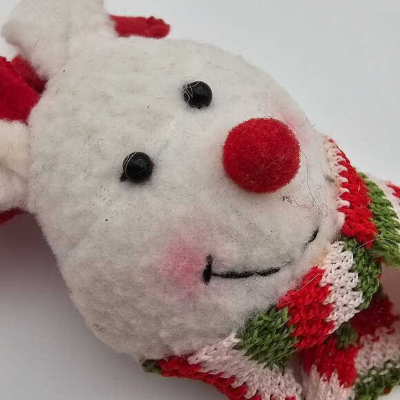 Christmas Brooch Pin Reindeer Polar Bear Critter Scarf Antlers Cute Soft Holiday - Picture 7 of 14